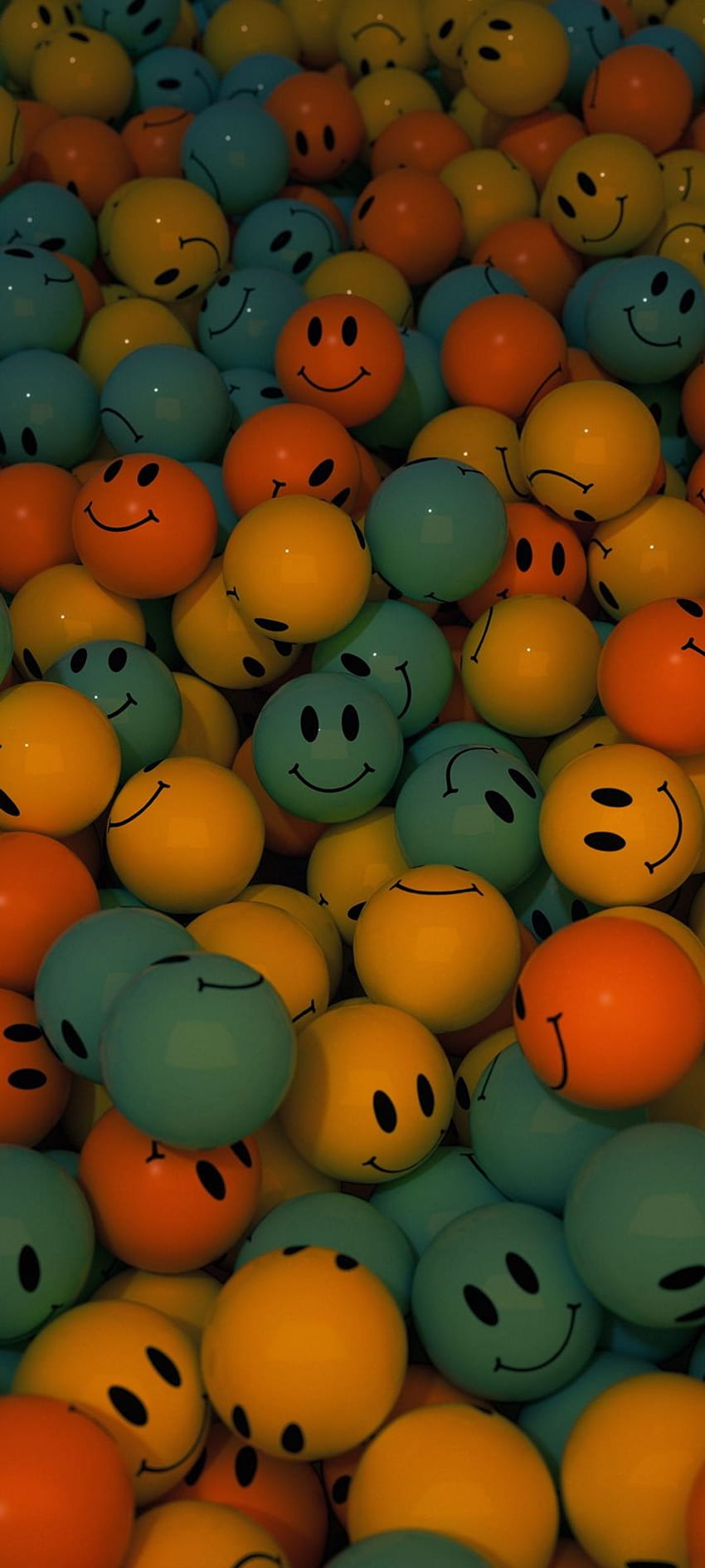 Smiley boules fond, boules colorées Fond d'écran de téléphone HD