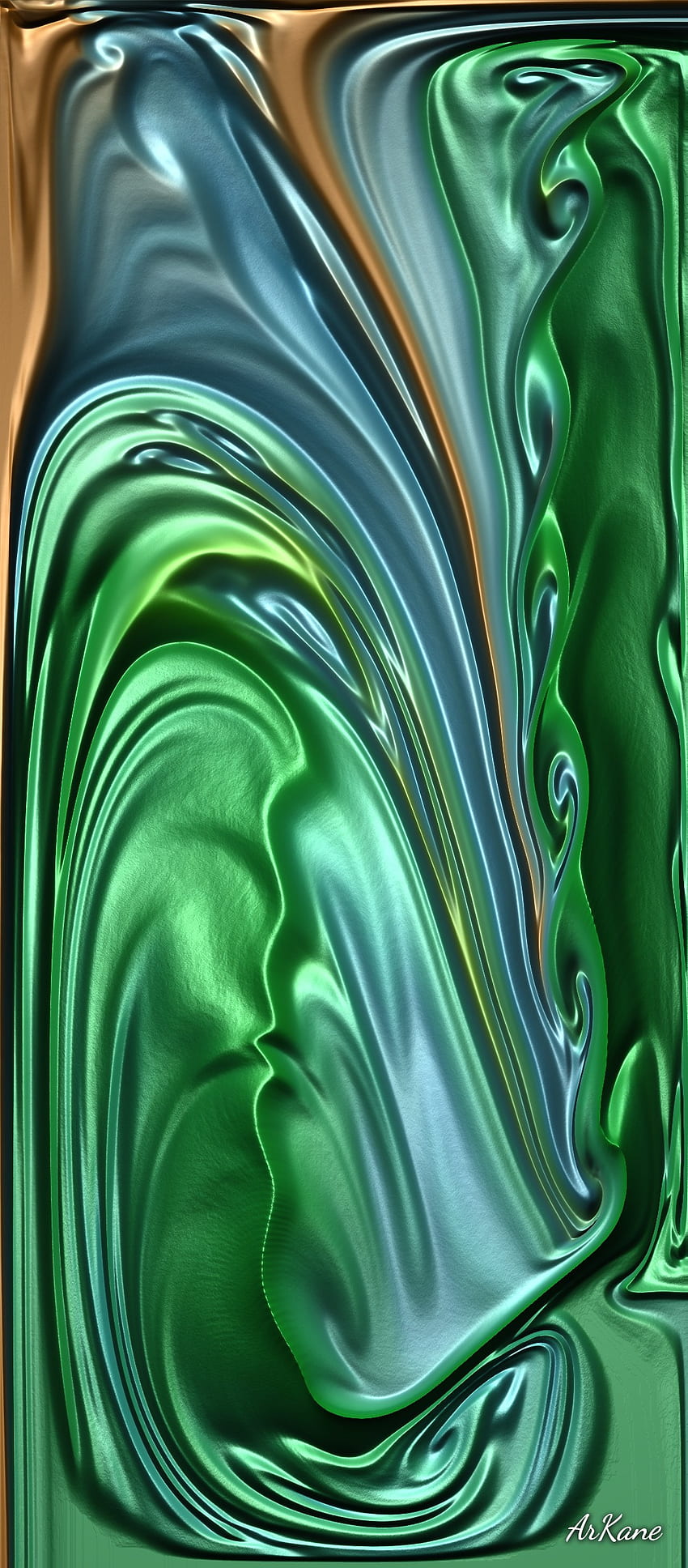 Silk Leaf2, green, liquid, abstract, flow HD phone wallpaper | Pxfuel