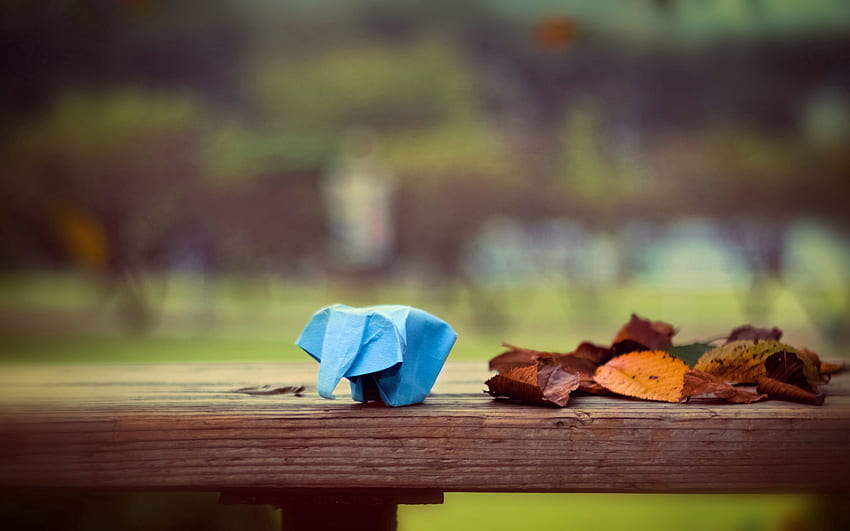 Blätter, Verschiedenes, Sonstiges, Papier, Elefant, Origami HD-Hintergrundbild