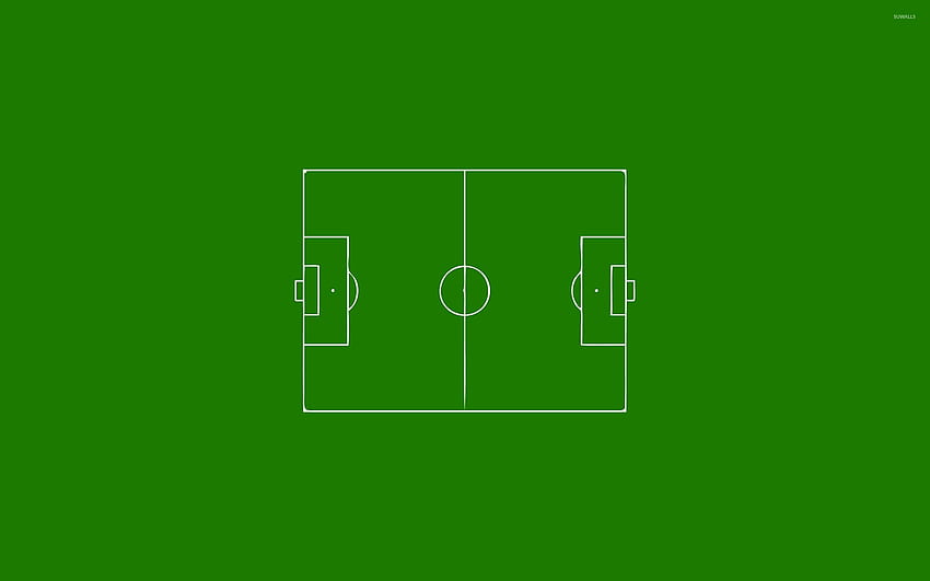 Football field - Minimalistic, Sports Minimalist HD wallpaper