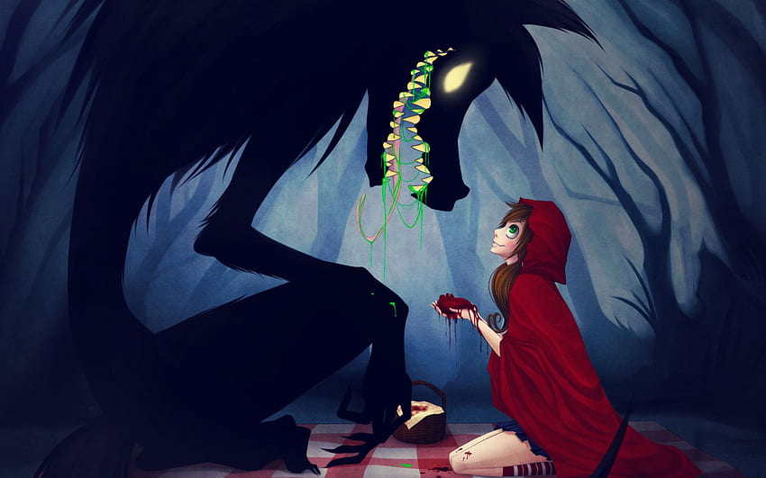 Red Riding Hood anime animals wolves trees forest women girls dark [] for your , Mobile & Tablet. Explore Red Riding Hood . Little Red Riding Hood HD wallpaper