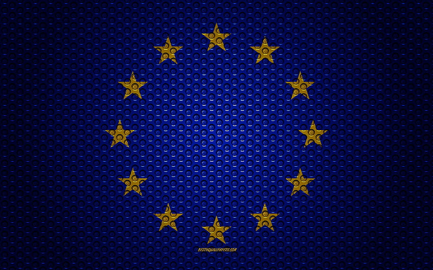 Flag of European Union, , creative art HD wallpaper