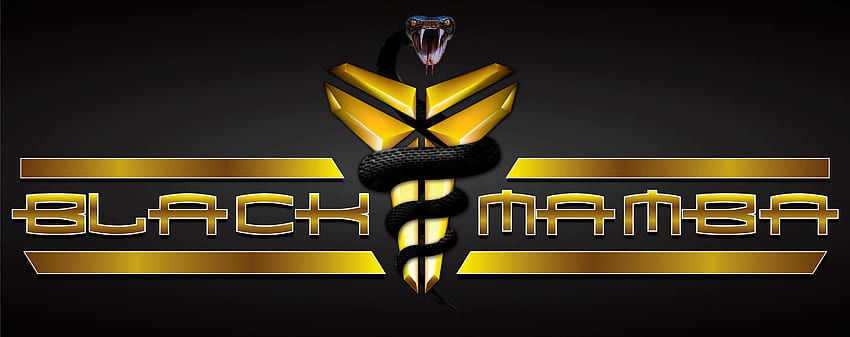 Logo Mamba — Projekt czarnego logo Mamba — Tapeta HD