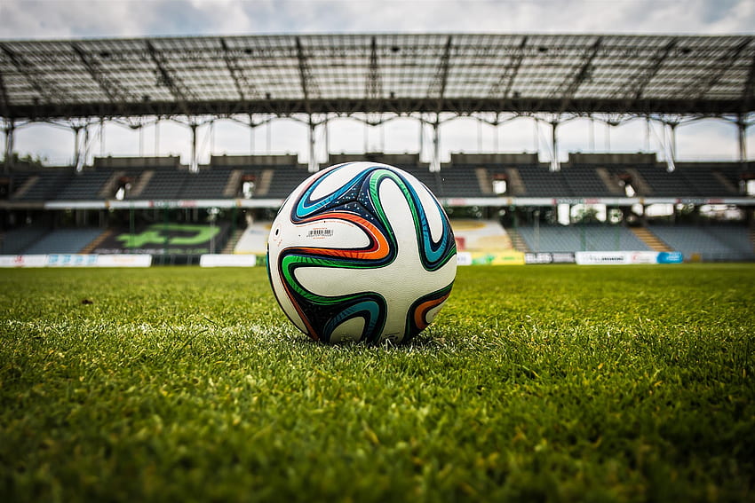 Sport, piłka nożna, piłka, trawnik, stadion Tapeta HD