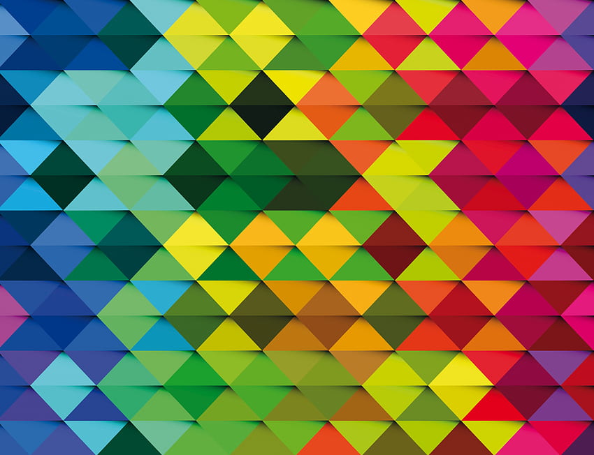 multicolore, eterogeneo, trama, trame, triangolo Sfondo HD