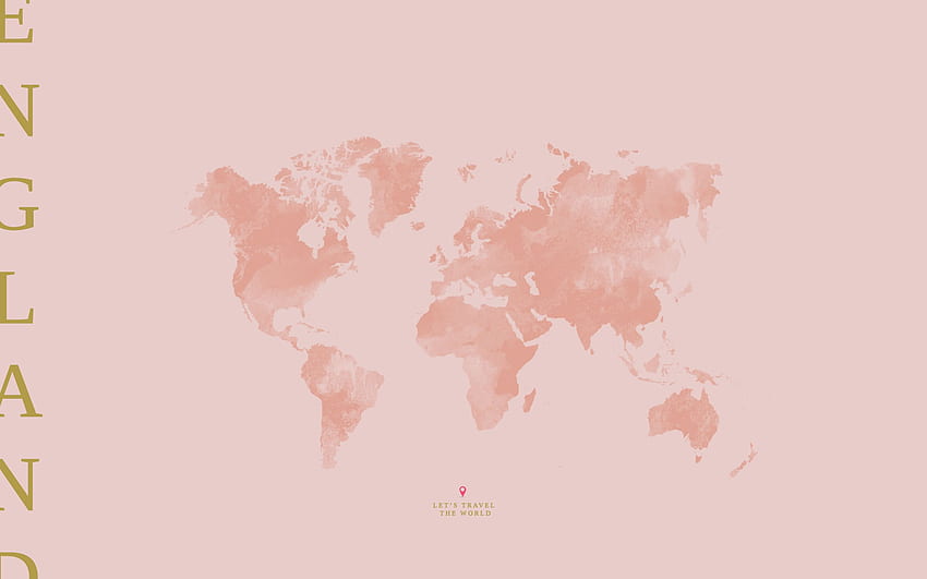 design, map, , color, pink, world, travel,. World map HD wallpaper
