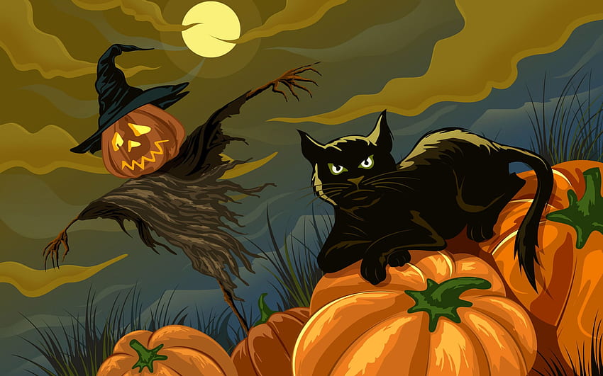 Scary Halloween 2012 . Pumpkins, Witches, Scary Halloween Ghost HD wallpaper