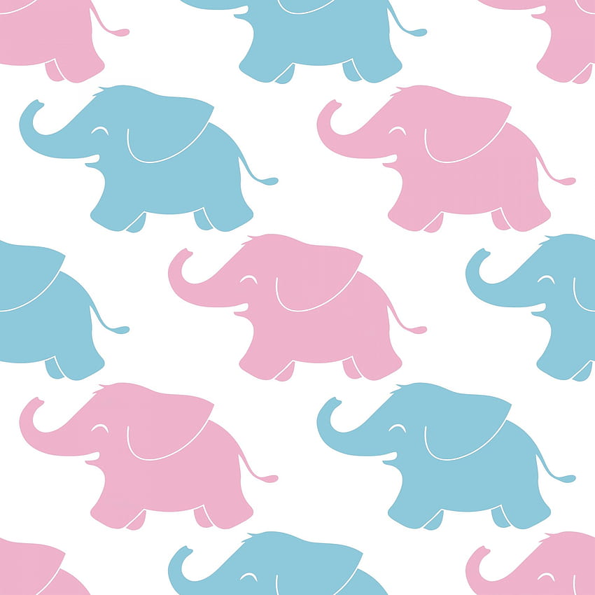 Elephant Background Cute Stock - Public Domain, Cute Elephant Pattern HD phone wallpaper