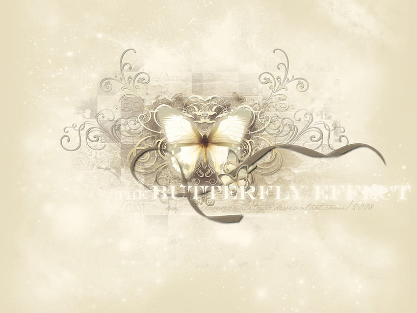 white butterflh, gray, butterfly, wite, ribbon HD wallpaper
