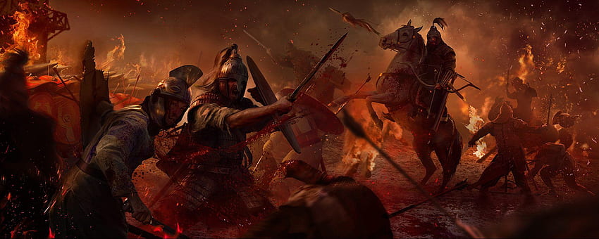 Total War: Attila and Background - HD wallpaper