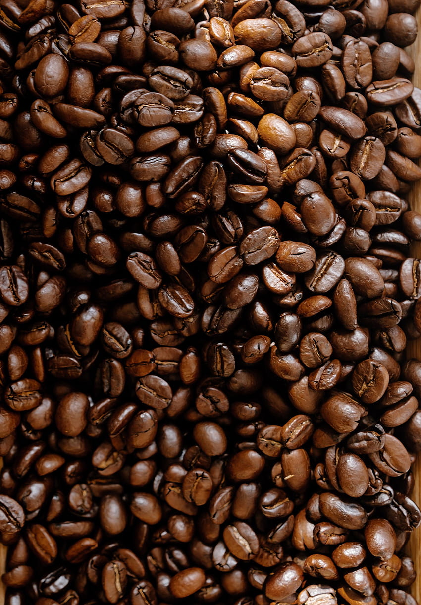 Food, Coffee, Texture, Brown, Grains, Coffee Beans, Grain HD phone wallpaper