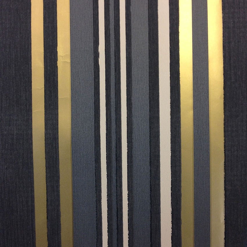 Gold Stripe, Black and Yellow Striped HD phone wallpaper