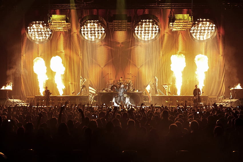 RAMMSTEIN industrial metal heavy concert concerts fire e . . 91598. Rammstein, Concert stage design, Concert HD wallpaper
