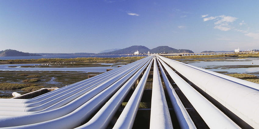 簡単なパイプライン管理の手順 - 石油と天然ガスのパイプライン - & 背景 高画質の壁紙