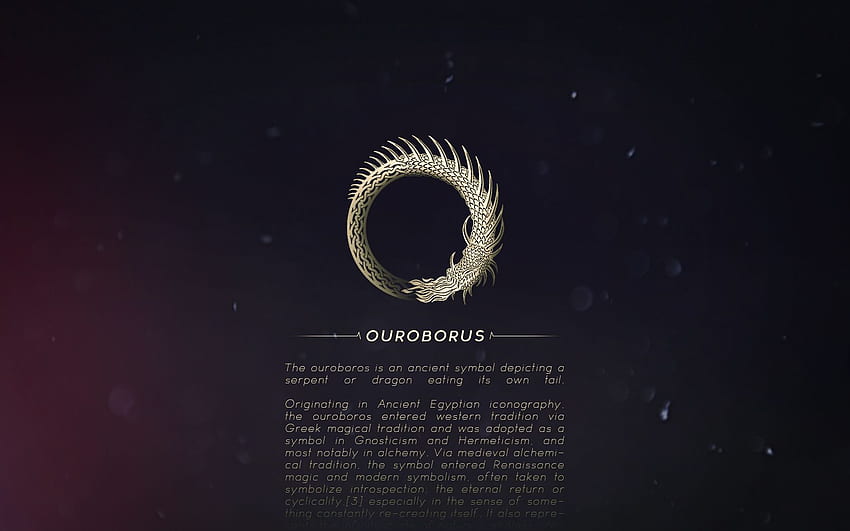 Ouroboros, Ancient Symbols HD wallpaper
