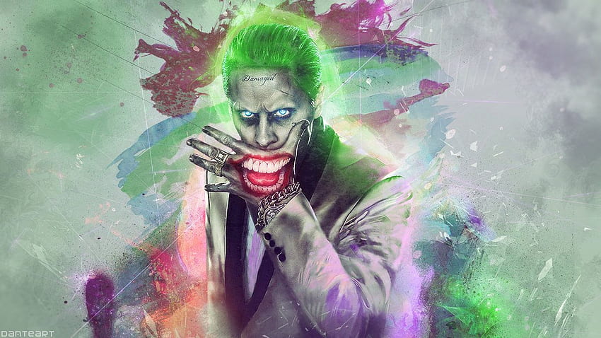 Suicide Squad The JOKER, Purple and Green Joker HD wallpaper