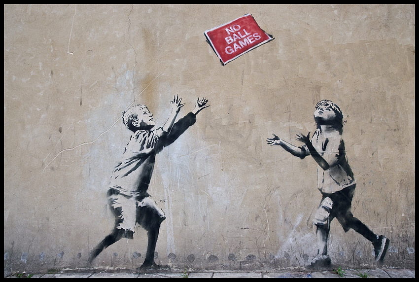 Banksy-Graffiti Friedensgraffiti - Banksy -, Banksy-Kunst HD-Hintergrundbild