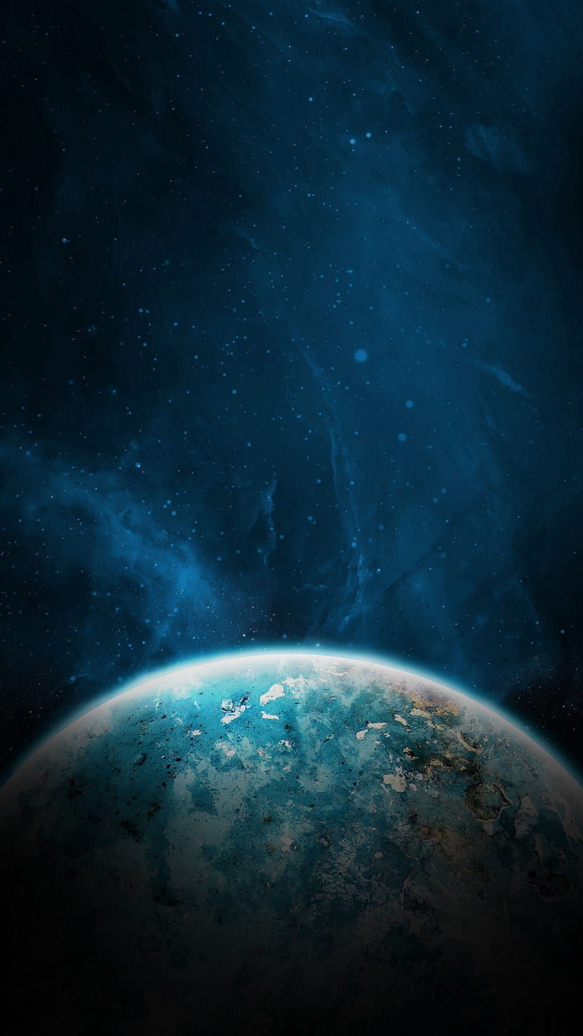 Universo, Galaxia, Planeta fondo de pantalla del teléfono