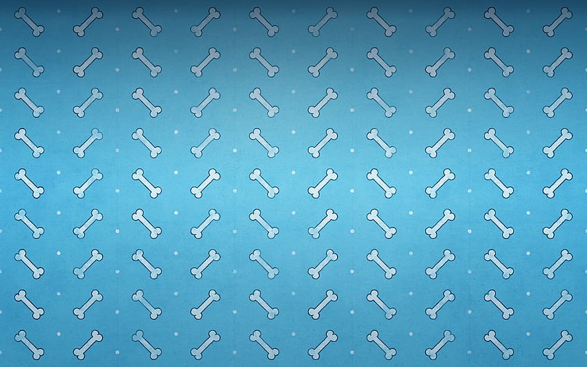 Dog Bone Background, Blue Dog HD wallpaper