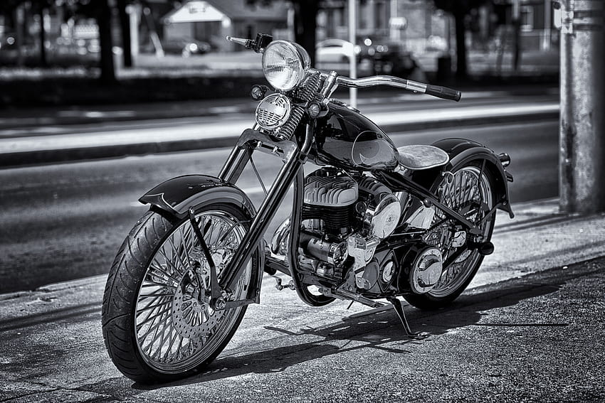 : Ontario, Canada, classic, bike, vintage, frames, chopper, Old School Biker HD wallpaper