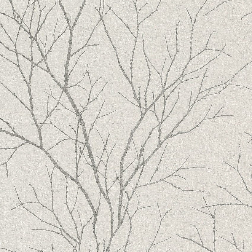 Rasch Twig Tree Branch Pattern Modern Non Woven Textured HD phone wallpaper