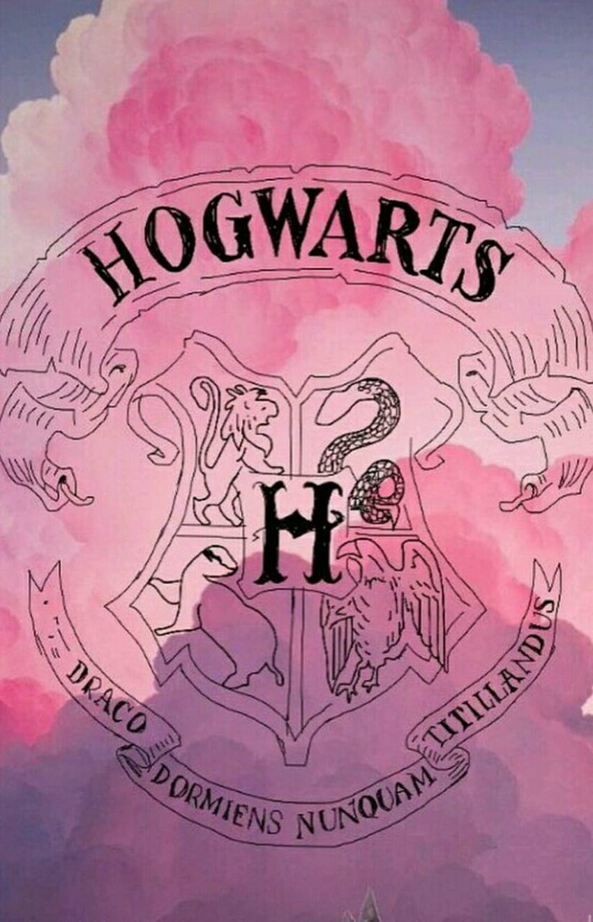 Hogwarts, Harry Potter Rosa fondo de pantalla del teléfono