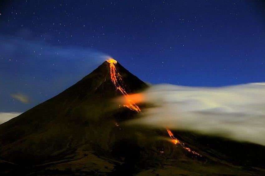 Jalan Lava, gunung berapi, letusan Wallpaper HD