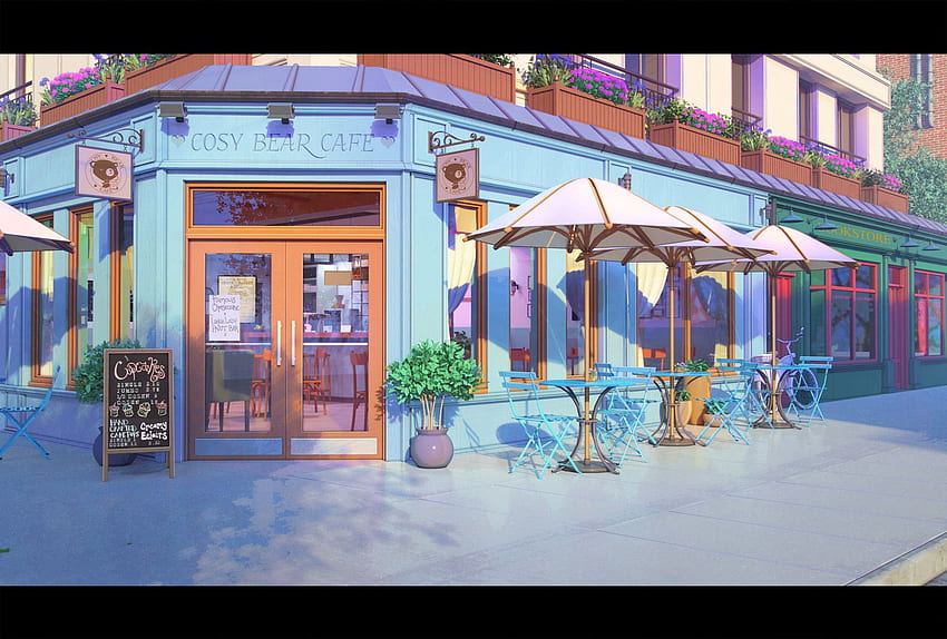 Aesthetic Background Anime Cafe , Anime Coffee Shop HD  wallpaper | Pxfuel