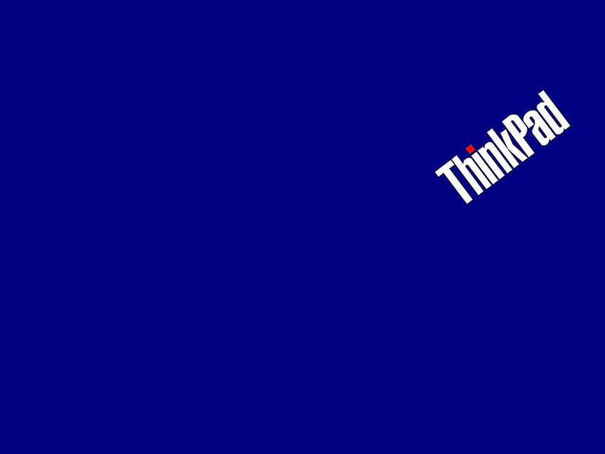 ThinkPad azul inclinado. : Pense, logo ThinkPad papel de parede HD