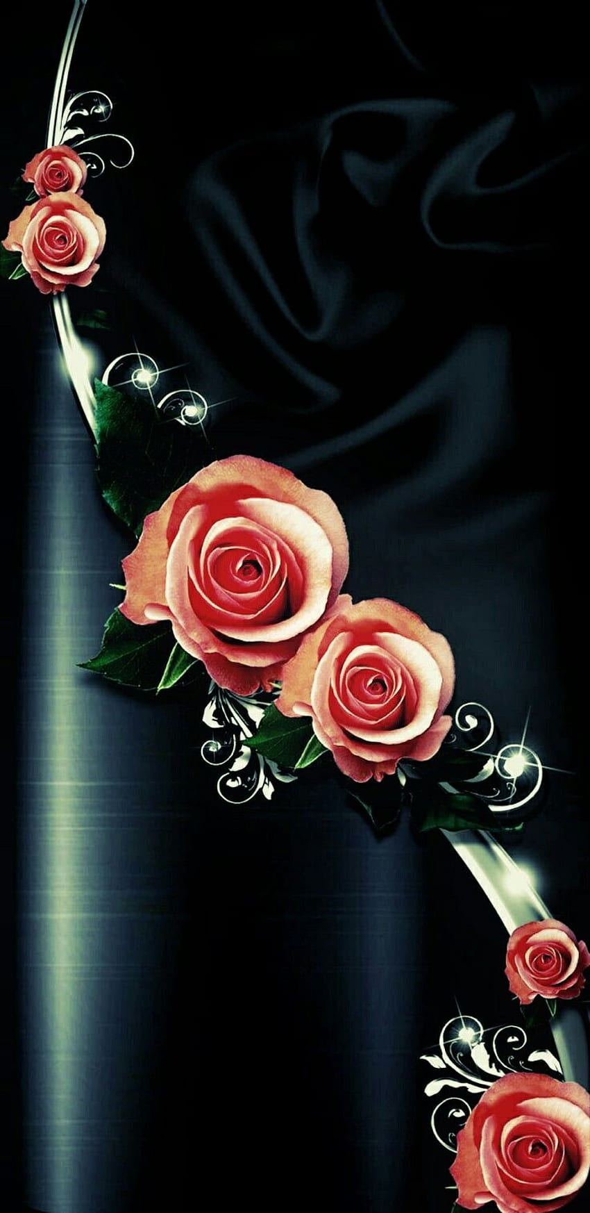 Kimberly Stambach en el . Flor rosa, Florido, Rojo y negro, Lujo negro y rojo fondo de pantalla del teléfono
