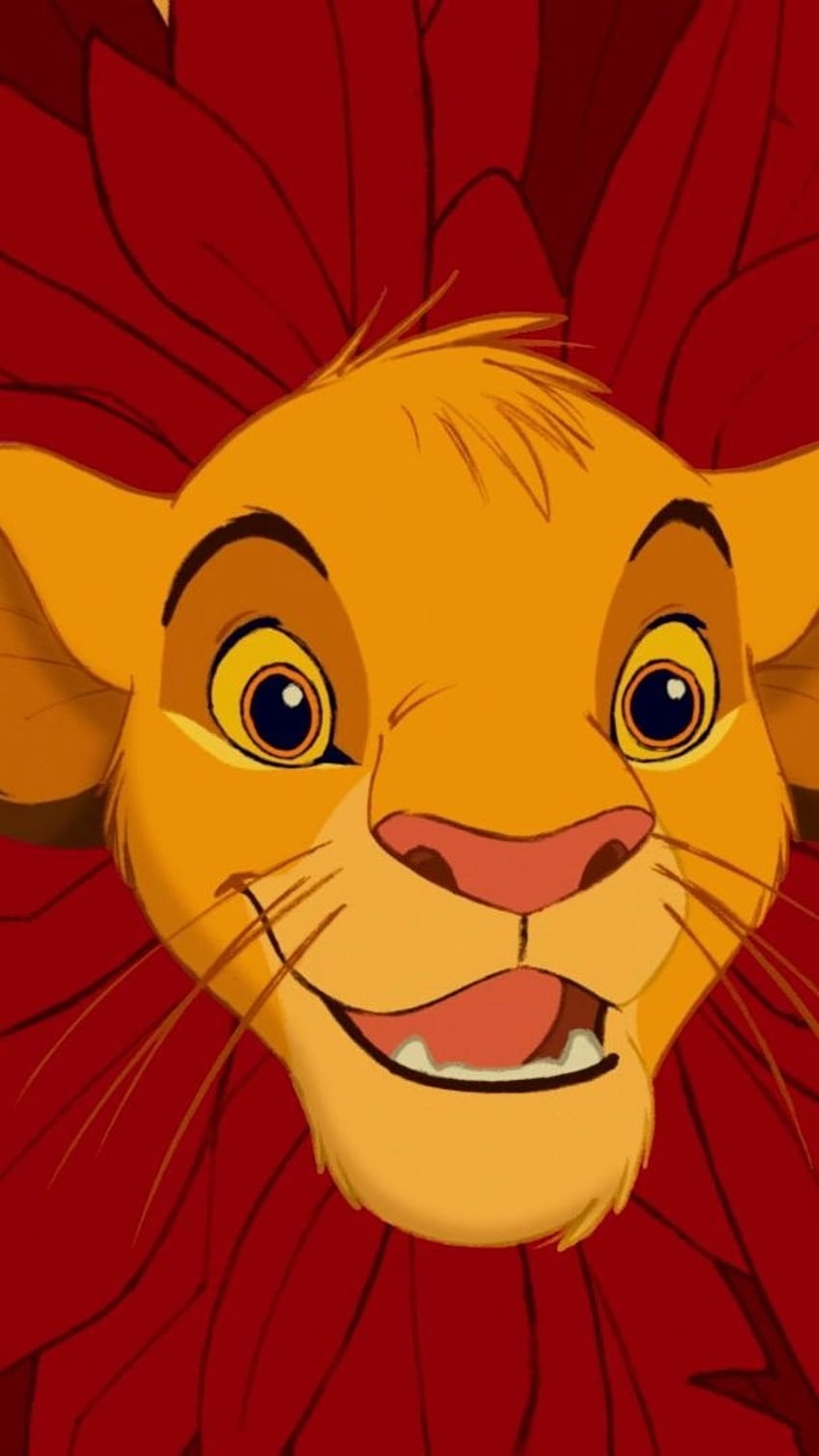 Best Lion King, Simba Face HD phone wallpaper
