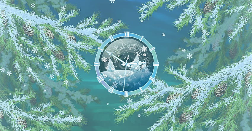 7art Furry Christmas Clock Screensaver Christmas Fairy Tale Is, Fairy Tail Anime Christmas HD wallpaper