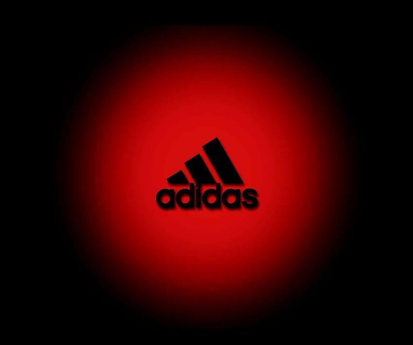 Червено и черно лого на Adidas върху ..куче, цветно лого на Adidas HD тапет