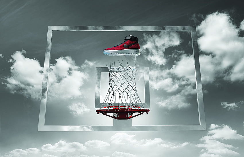 Nike Air Force 1 Chaussures de basket., Nike Cloud Fond d'écran HD