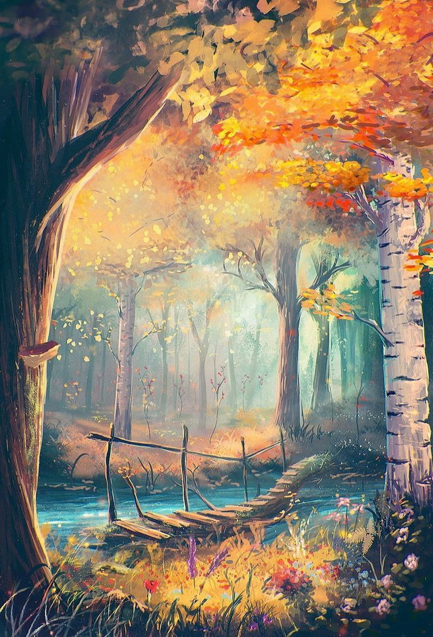 CHENISTORY Pictures By Numbers Waterfall Landscape DIY Frame Painting By  Numbers Forest Scenery Drawing On Canvas DIY Home Deco