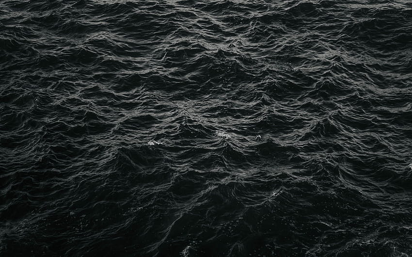 波のある背景、海の波のテクスチャ、波のある暗い水、解像度のある暗い波のテクスチャ。 高品質 高画質の壁紙