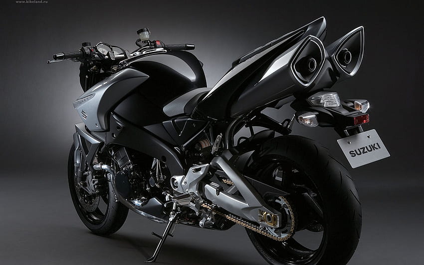 Suzuki, schwarz, Motorräder, Geschwindigkeit HD-Hintergrundbild