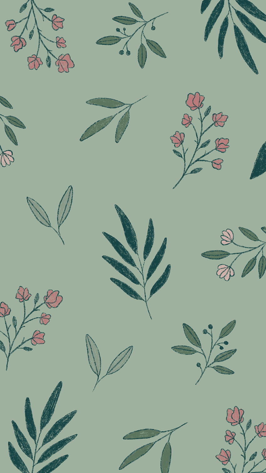 Floral iPhone Background in 2020. Floral iphone background, iPhone green, iPhone, Drawn 見てみる HD電話の壁紙