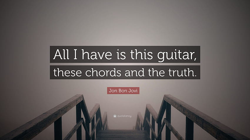 Jon Bon Jovi 명언: “내가 가진 건 이 기타와 이 코드뿐 HD 월페이퍼