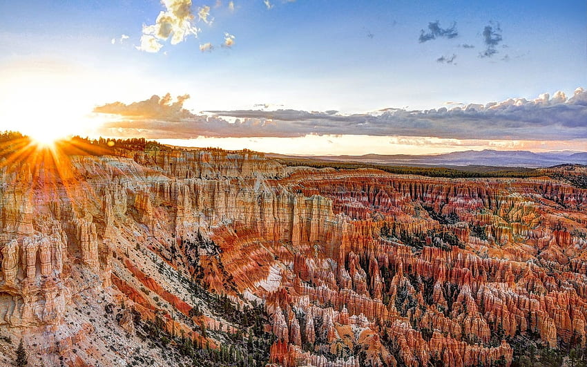 САЩ, щат Юта, национален парк Bryce Canyon HD тапет