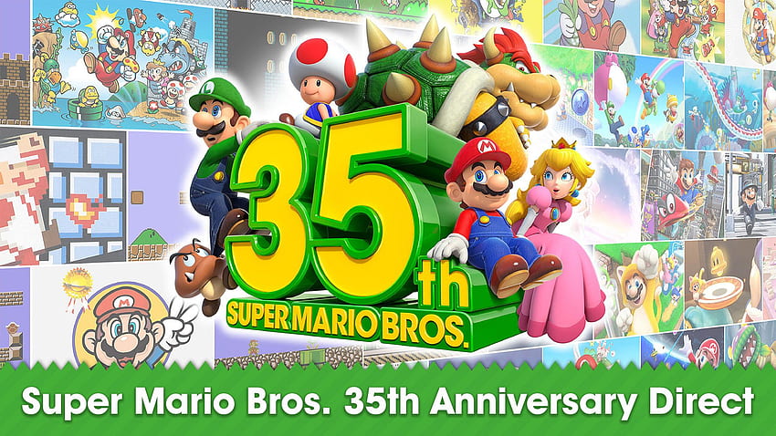 任天堂は、スーパー マリオ ブラザーズ 35 周年を記念して、ゲーム、製品、ゲーム内イベント、クラシック マリオ ブラザーズを発表します。 高画質の壁紙