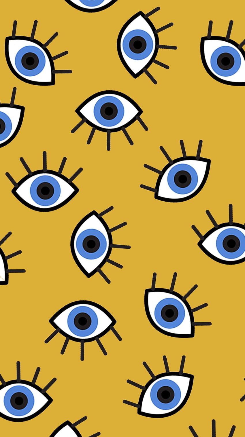 Modern Evil Eyes Removable Wallpaper - Protective Eye Wall Art Decals –  Wallternatives