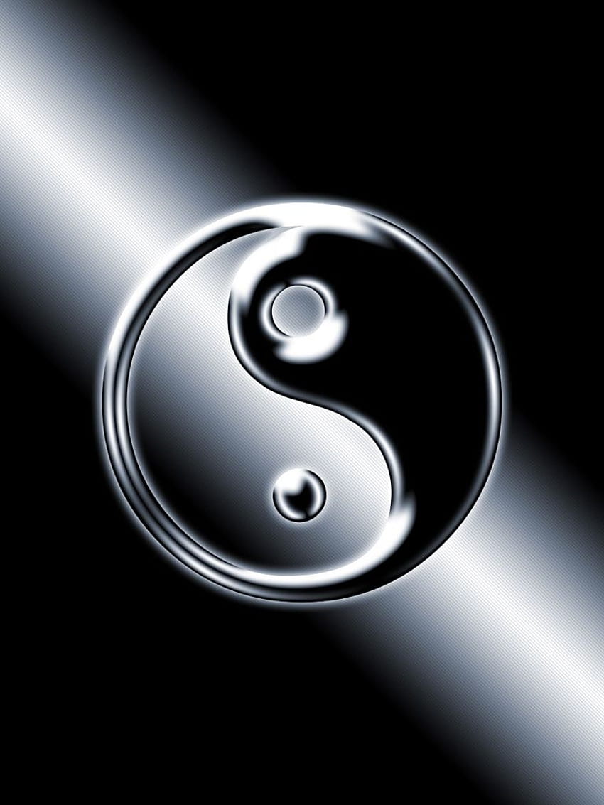 3D Abstract Taoist Yin Yang Symbol 3D IPad IPhone, Cool Yin Yang 3D HD phone wallpaper