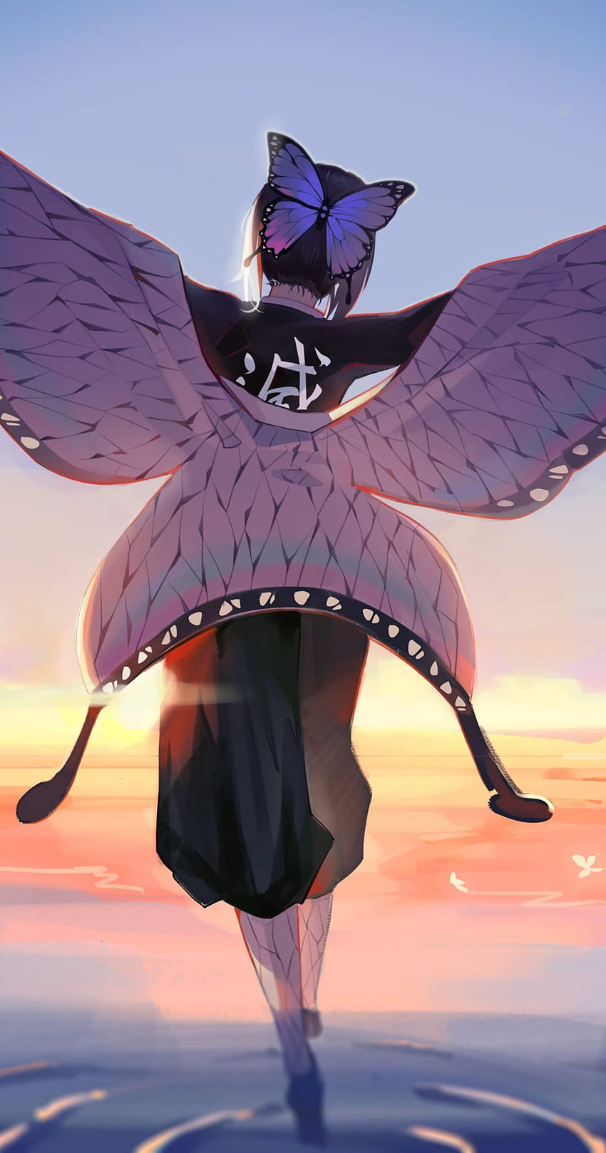 Anime Demon Slayer Kimetsu no Yaiba Butterfly Girl Shinobu Kochou - Mise à jour, Meilleur fond d'écran iPhone et iPhone : Mise à jour, Meilleur fond d'écran iPhone et iPhone, Demon Slayer Shinobu Fond d'écran de téléphone HD