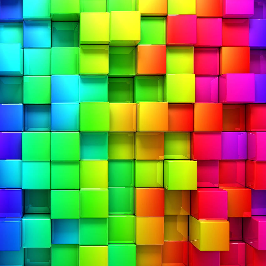 Cubic Rainbow for iPhone 6, Rainbow Mac HD phone wallpaper