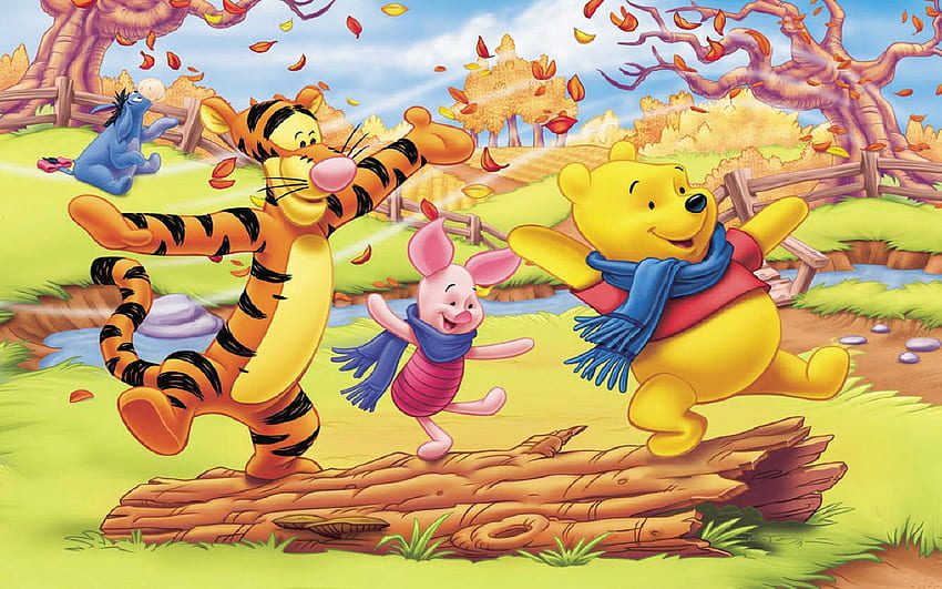 Winnie the pooh and heo con 2K tải xuống hình nền