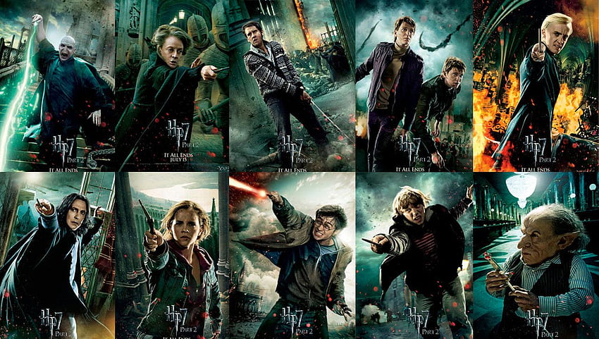 Harry Potter 7, Harry Potter Todos os Personagens papel de parede HD