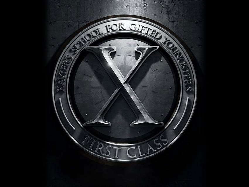 X Men: Primera clase Logotipo de X Men Primera clase, logotipo de X-Men fondo de pantalla