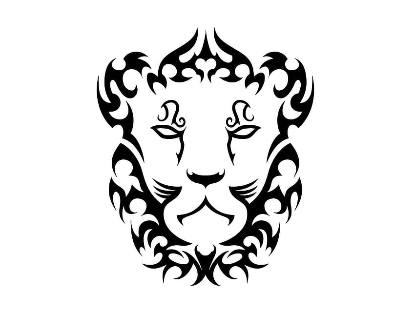 Wzory tatuaży plemiennych znaków zodiaku, symbole ryb Tapeta HD