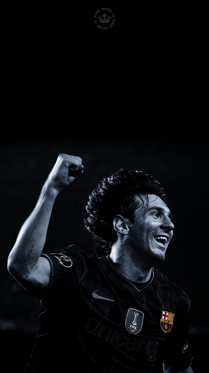 Barça Worldwide - Some Black & White, Messi Black HD 전화 배경 화면